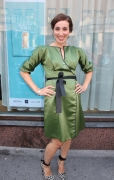 Anni Hautala wearing Jolier Lovely dress